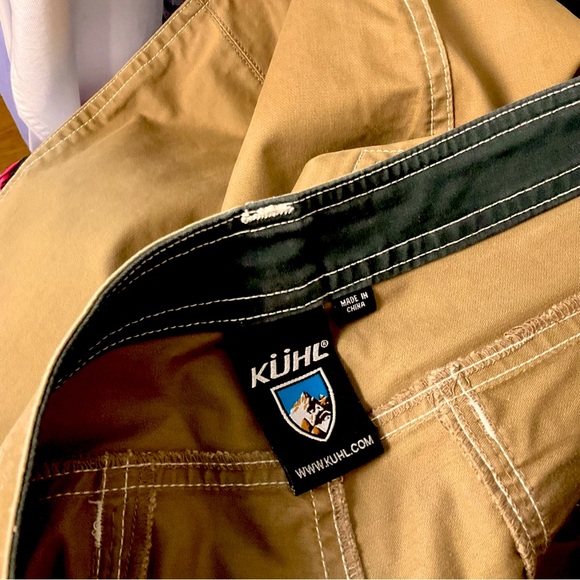 retro KUHL sz 8 Outdoor Adventure Pants Pockets Durable Slightly Stained Knees - Picture 8 of 8